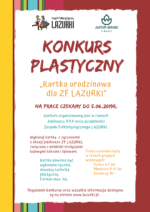 Konkurs plastyczny „Kartka urodzinowa dla ZF LAZURKI”
